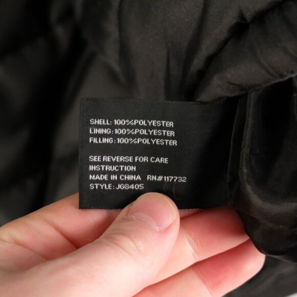 Gerry Puffer Jacket Mens Large Black Lightweight Pockets Full Zip Hiking Outdoor - Picture 8 of 9